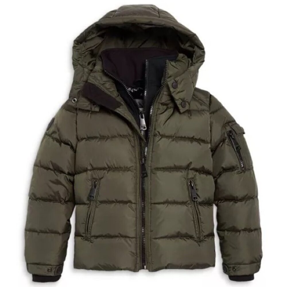 SAM. Unisex Matte Glacier Puffer Coat in Military Green, Size 2, New w/Tag